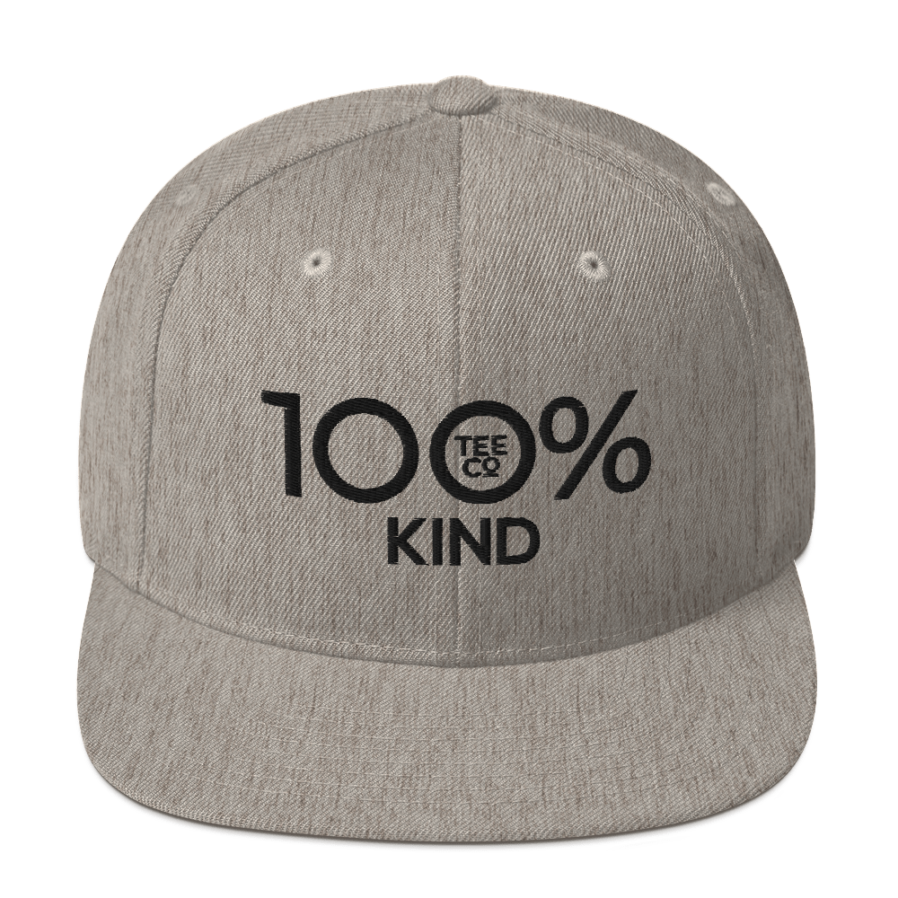 100% KIND Snapback Baseball Hat - 100 Percent Tee Company