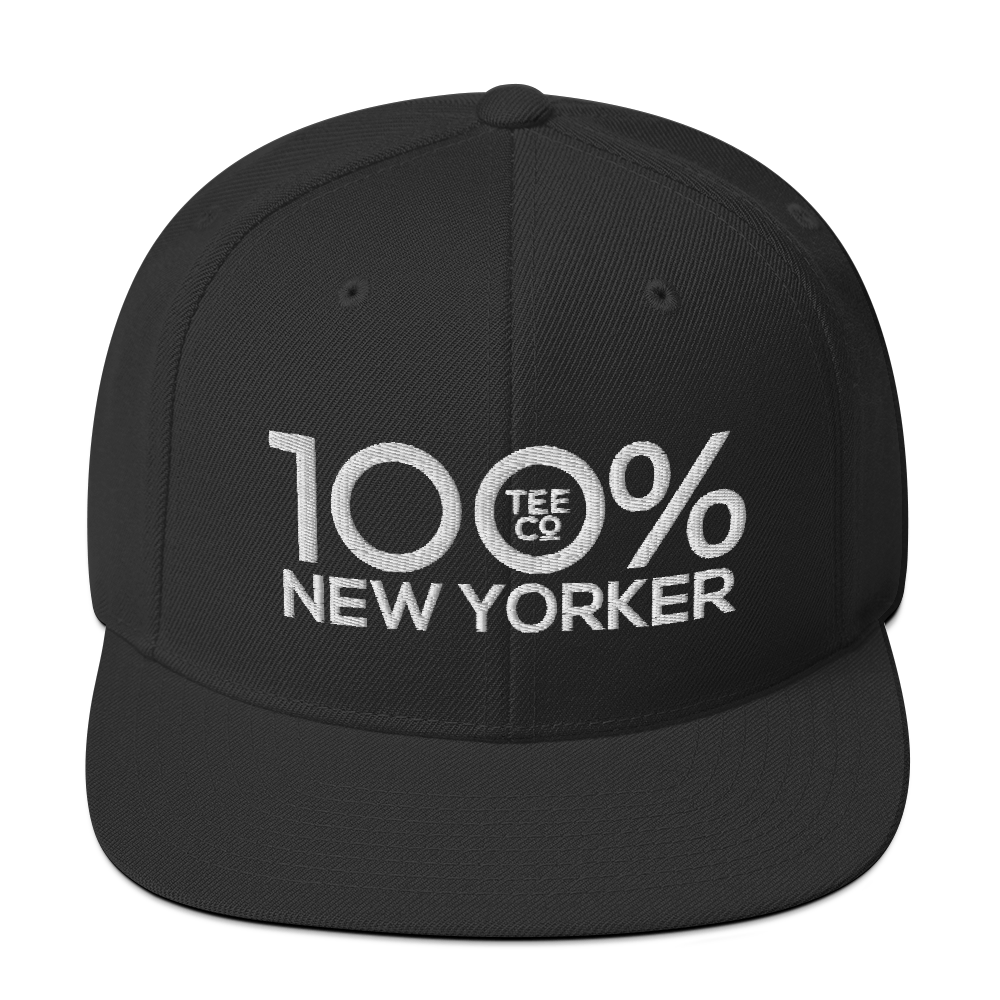 100% NEW YORKER Snapback Hat - 100 Percent Tee Company