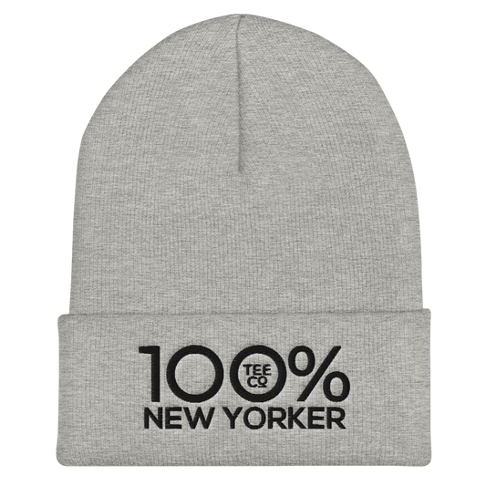 100% NEW YORKER Cuffed Beanie - 100 Percent Tee Company