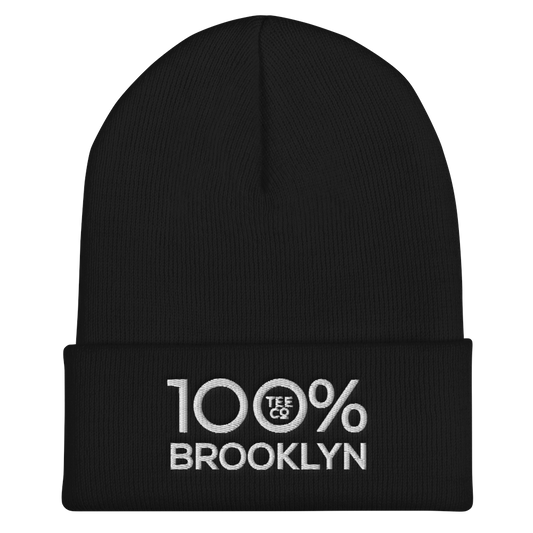 100% BROOKLYN Cuffed Beanie - 100 Percent Tee Company