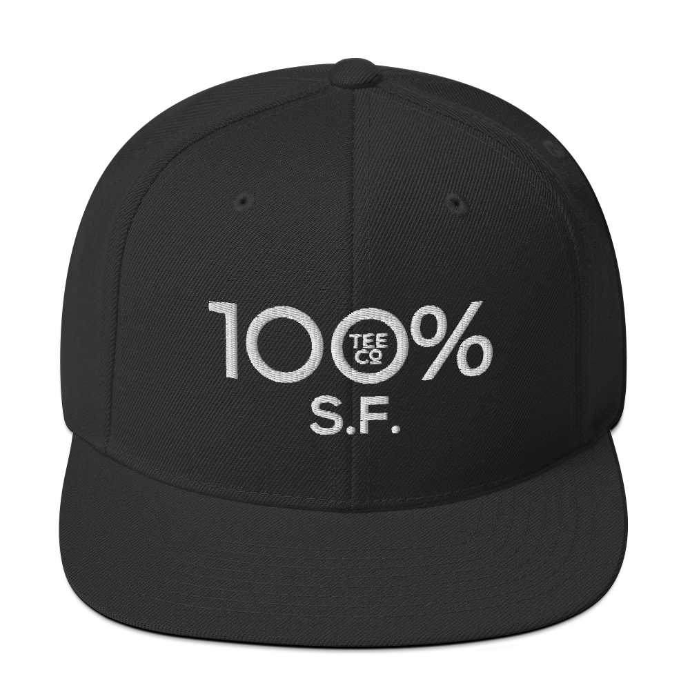 100% S.F. Snapback Hat - 100 Percent Tee Company