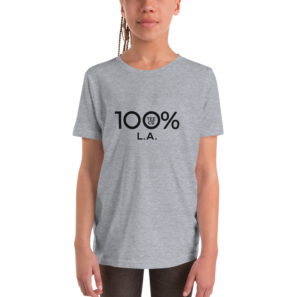 100% L.A. Youth Short Sleeve Tee - 100 Percent Tee Company