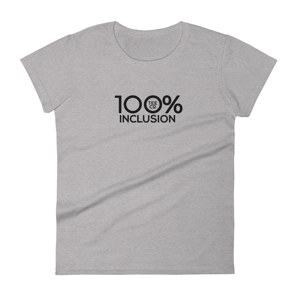 100% INCLUSION Women's Fitted Tee