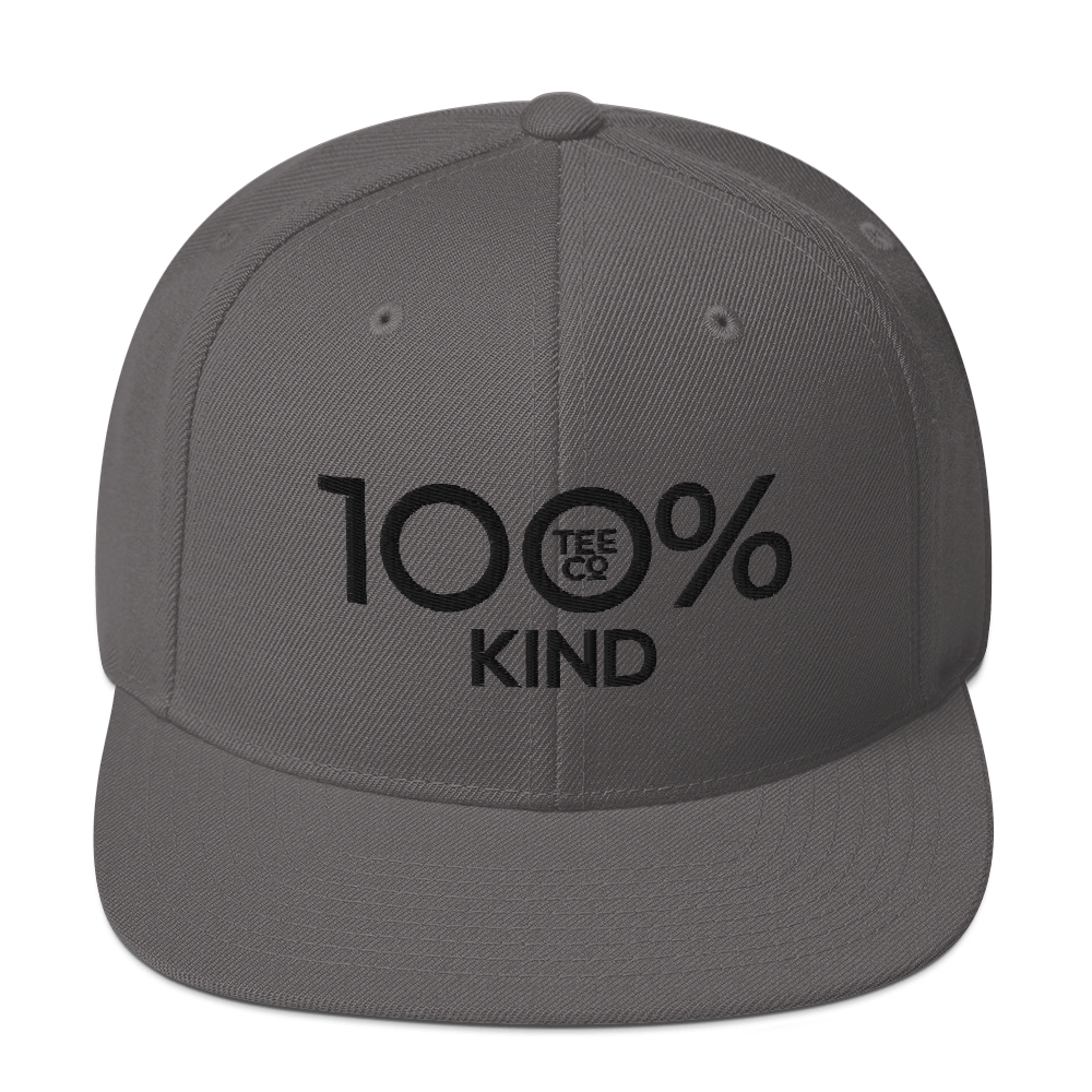 100% KIND Snapback Baseball Hat - 100 Percent Tee Company