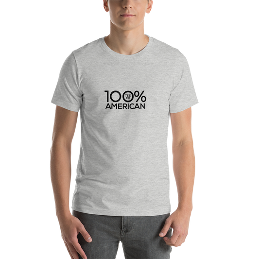 100% AMERICAN Short-Sleeve Unisex Tee - 100 Percent Tee Company