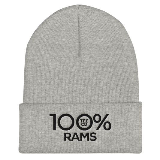 100% RAMS Cuffed Beanie - 100 Percent Tee Company