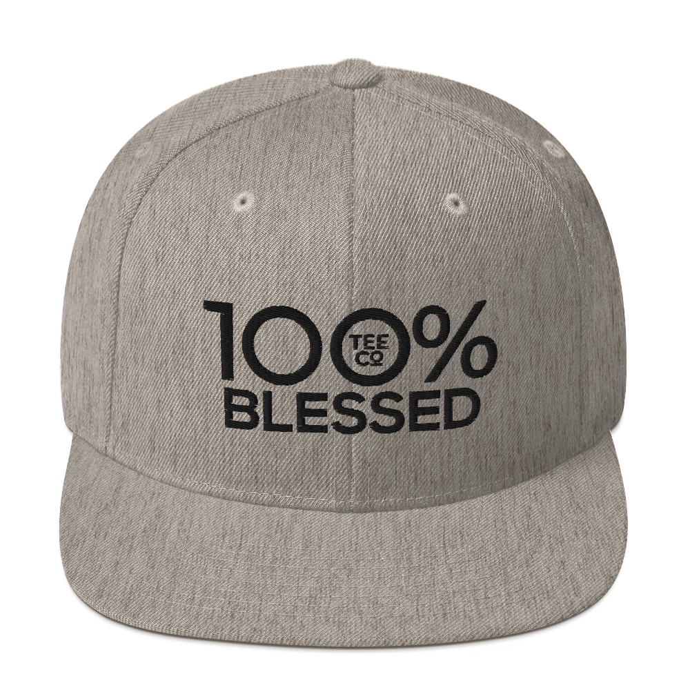 100% BLESSED Snapback Hat - 100 Percent Tee Company