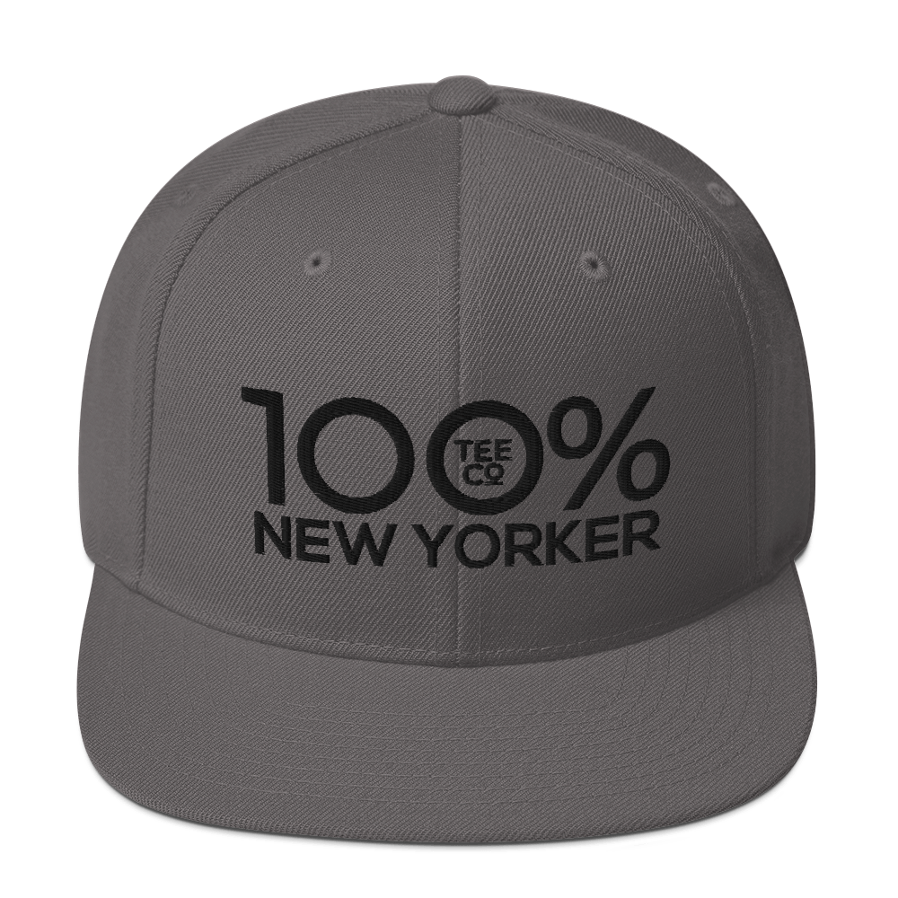 100% NEW YORKER Snapback Hat - 100 Percent Tee Company