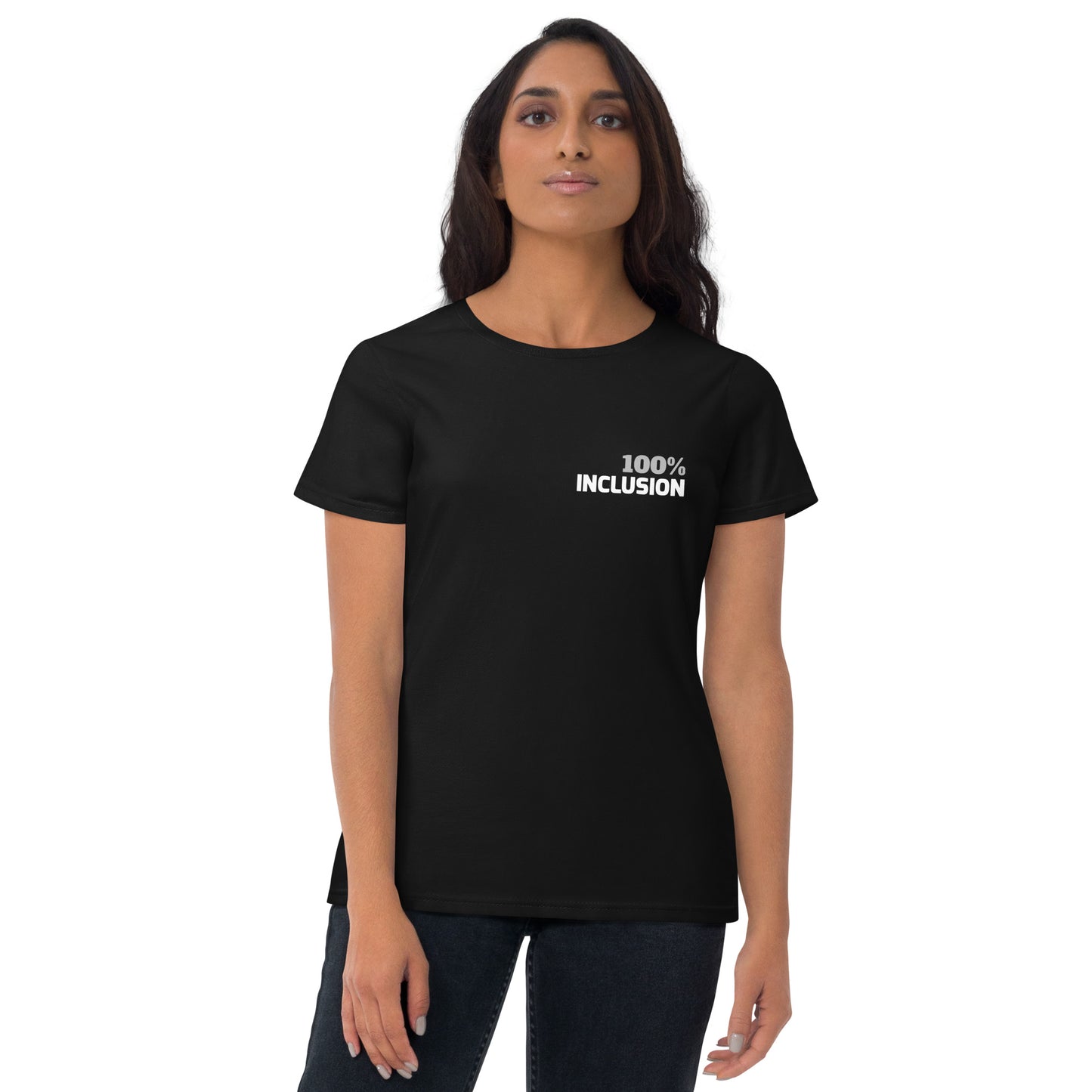 100% INCLUSION Women's Fitted Tee