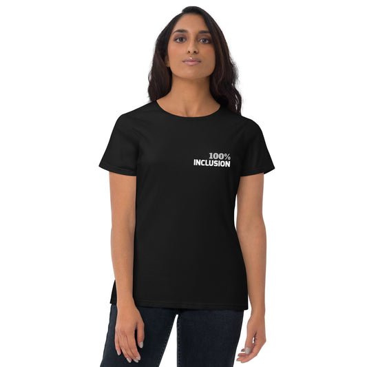 100% INCLUSION Women's Fitted Tee