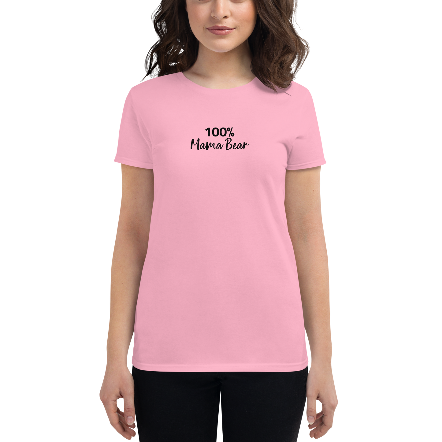 100% MAMA BEAR Women's Fitted Tee